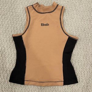 Rhude Colorblock Logo Sports Crop Top